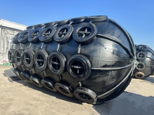Fenders pneumáticos de borracha flutuantes infláveis 50kPa 80kPa Fácil instalação