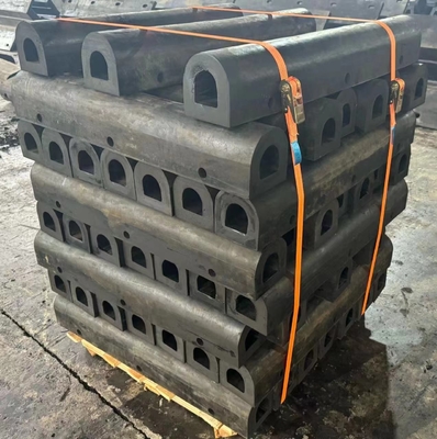 Fender de borracha negra do tipo D personalizado para navios e docas