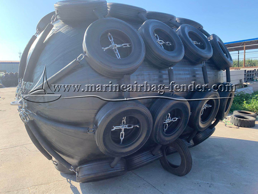 Fender de borracha pneumática personalizado Tipo inflado para embarcações navais BV Certificado
