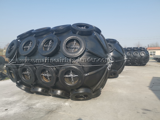 Fenders pneumáticos de borracha flutuantes infláveis 50kPa 80kPa Fácil instalação