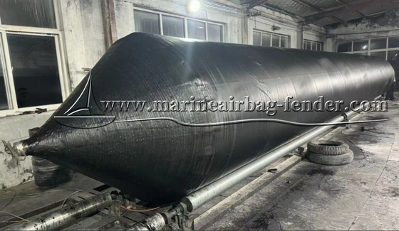 Airbags de resgate marítimo de borracha natural personalizados, Airbags de levantamento pesados negros