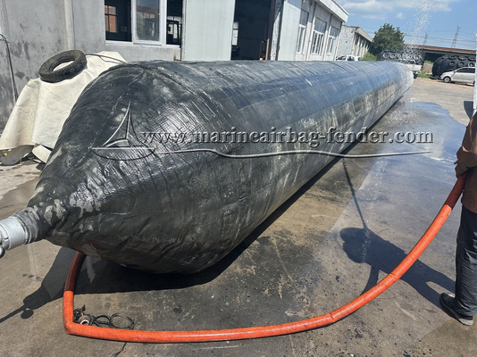 Airbags de resgate marítimo de borracha natural personalizados, Airbags de levantamento pesados negros