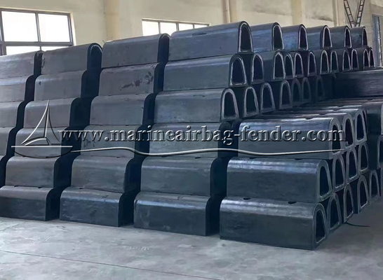 Fender de borracha de tipo D personalizado, Fender sólido marinho para proteção de navios