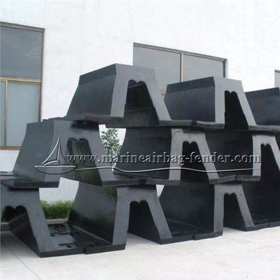Fender de borracha de arco tipo V preto Fender sólido de doca naval