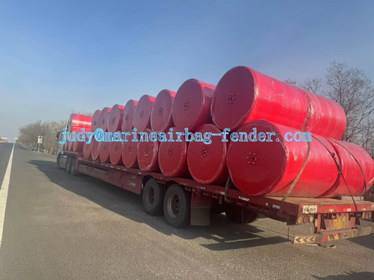 Densidade 30-120Kg/m3 Fender de espuma EVA com rede de pneus de cadeia e material externo de poliurea